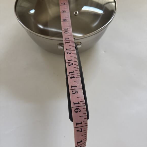 Tools of The Trade 4 Quart Stainless Steel Stock Pot and Lid Saucepan - Picture 4 of 7